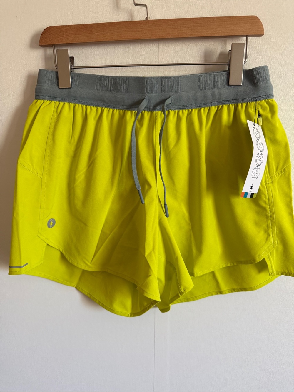 Smartwool Running Shorts Women Medium Merino Lined Trail Gym NWT Bright